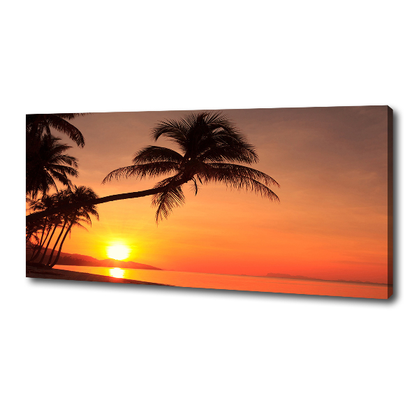 Canvas wall art Sunset beach