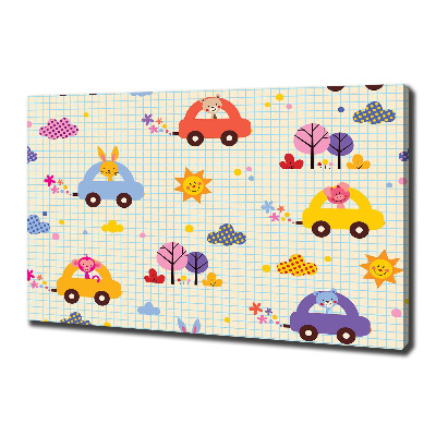 Canvas wall art Cars