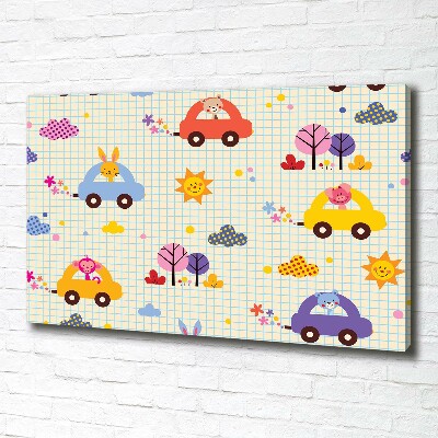 Canvas wall art Cars