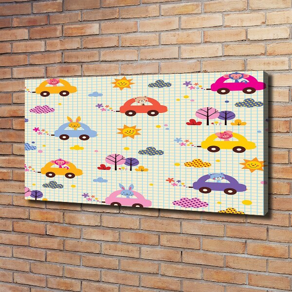 Canvas wall art Cars