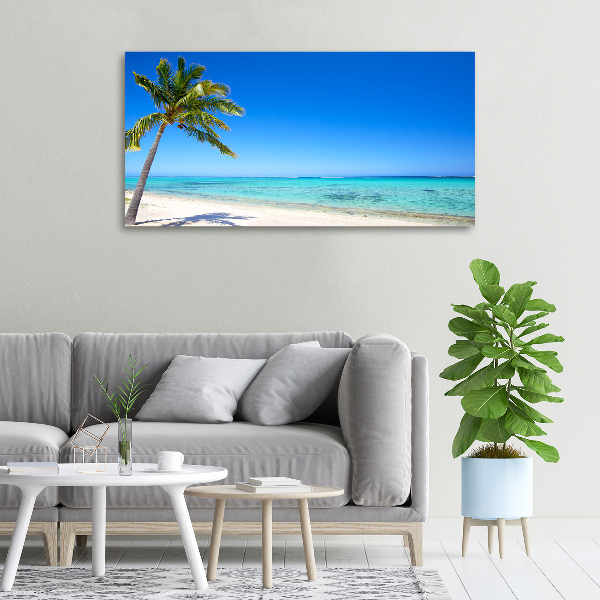 Canvas wall art Tropical beach