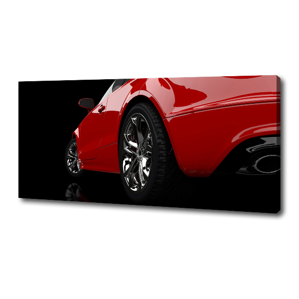 Canvas wall art Red car