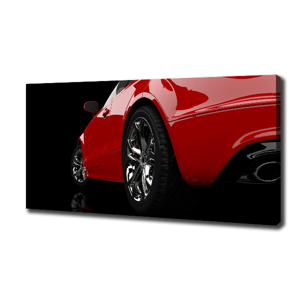 Canvas wall art Red car