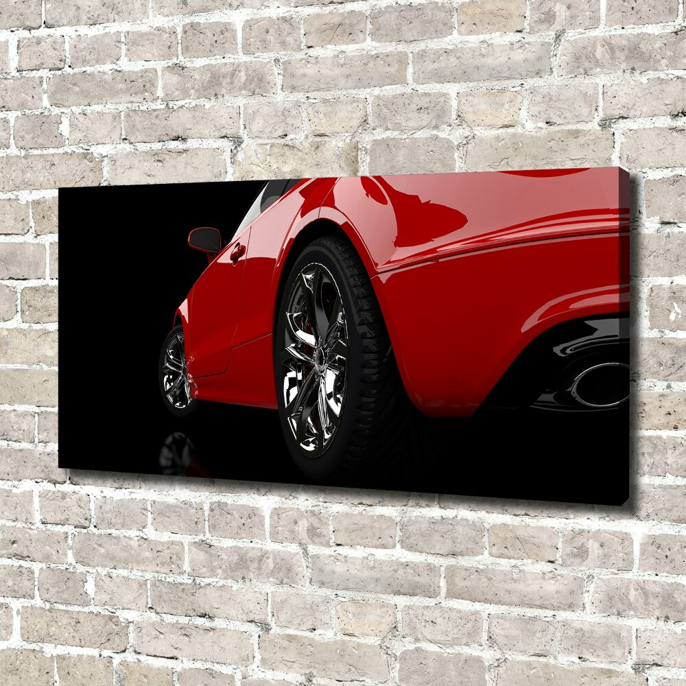 Canvas wall art Red car