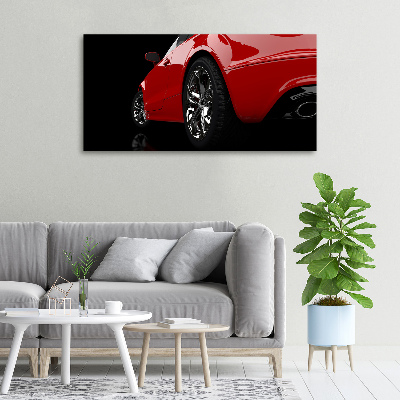 Canvas wall art Red car