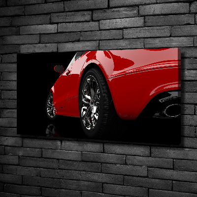 Canvas wall art Red car