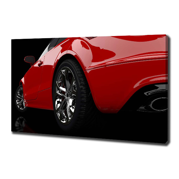 Canvas wall art Red car