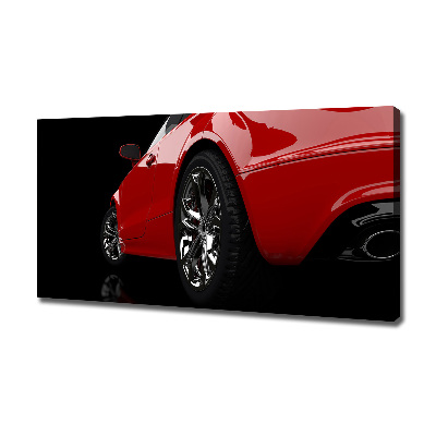 Canvas wall art Red car