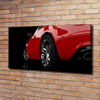 Canvas wall art Red car