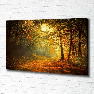 Canvas wall art Forest in autumn