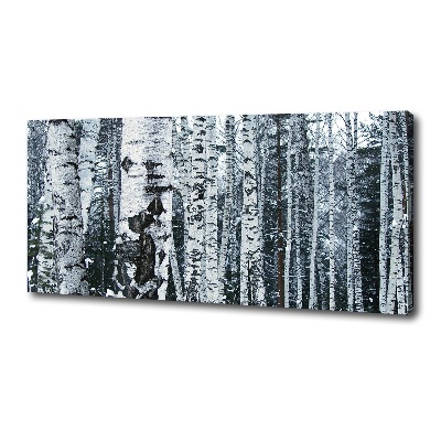 Canvas wall art Birch trees