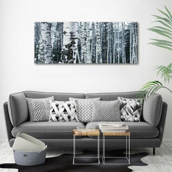 Canvas wall art Birch trees