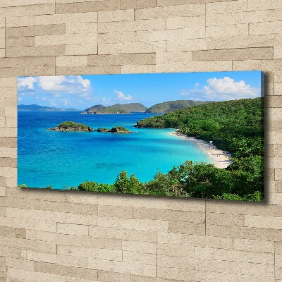 Canvas wall art Virgin Islands