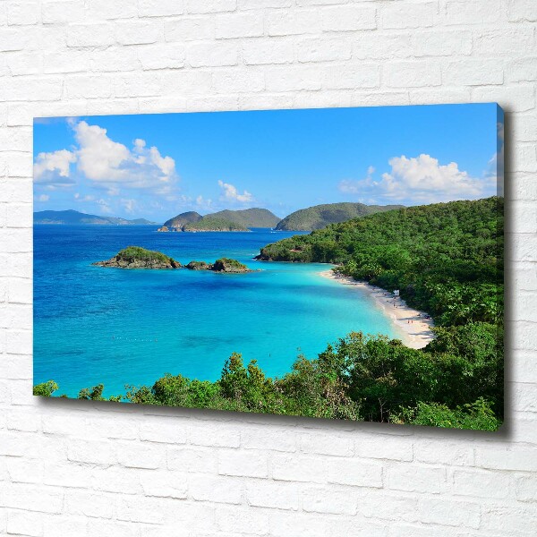 Canvas wall art Virgin Islands