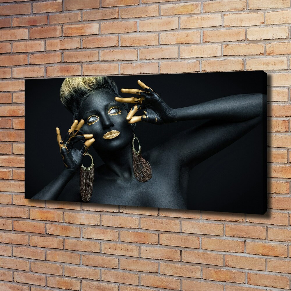 Canvas wall art A woman in black