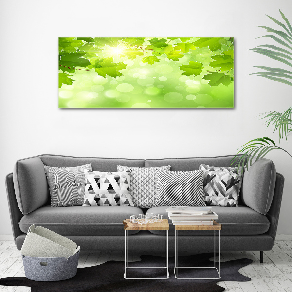 Canvas wall art Chestnut leaves