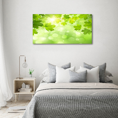 Canvas wall art Chestnut leaves