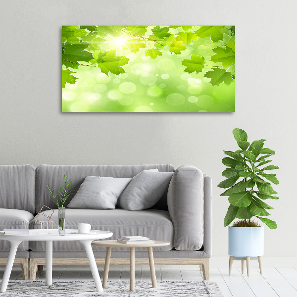 Canvas wall art Chestnut leaves