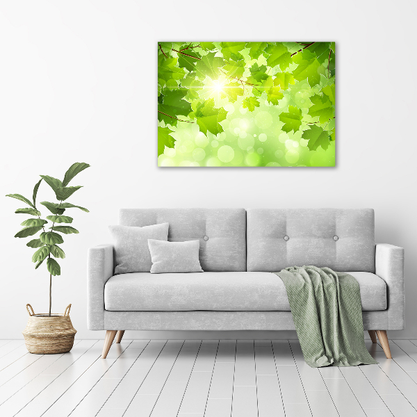 Canvas wall art Chestnut leaves