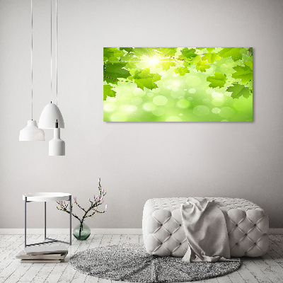 Canvas wall art Chestnut leaves