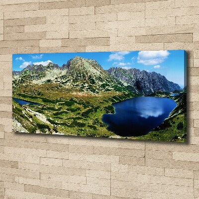 Canvas wall art Valley in the mountains