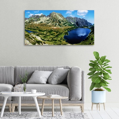 Canvas wall art Valley in the mountains