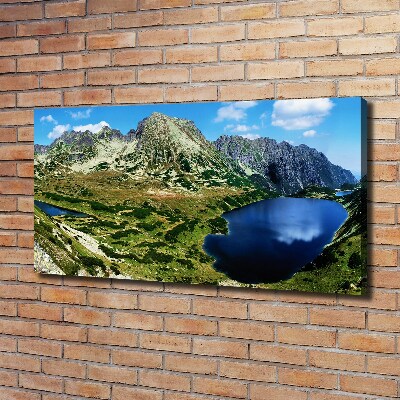 Canvas wall art Valley in the mountains