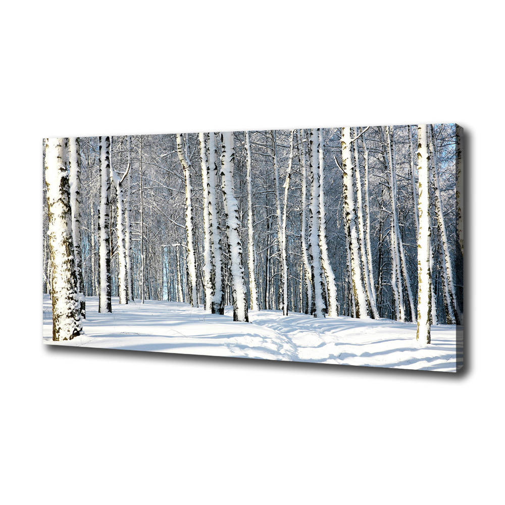 Canvas wall art Forest in winter