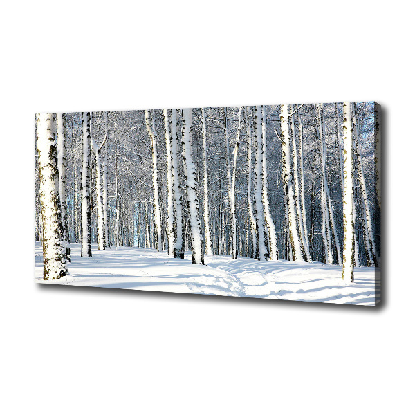 Canvas wall art Forest in winter