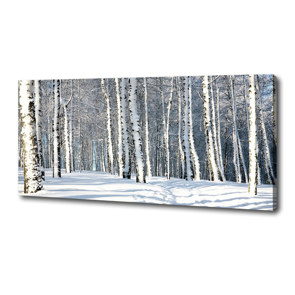 Canvas wall art Forest in winter