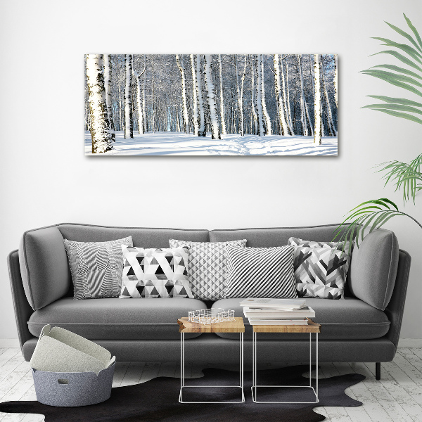 Canvas wall art Forest in winter