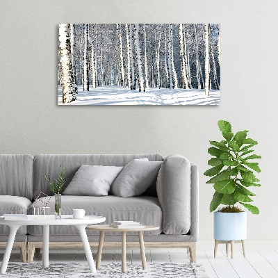 Canvas wall art Forest in winter