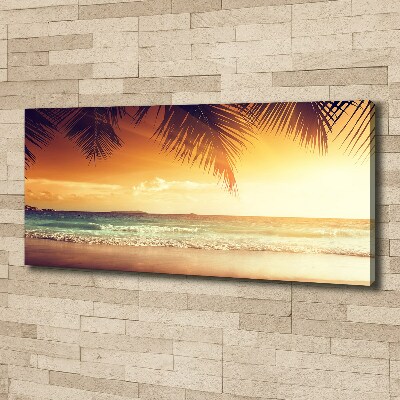 Canvas wall art Tropical beach