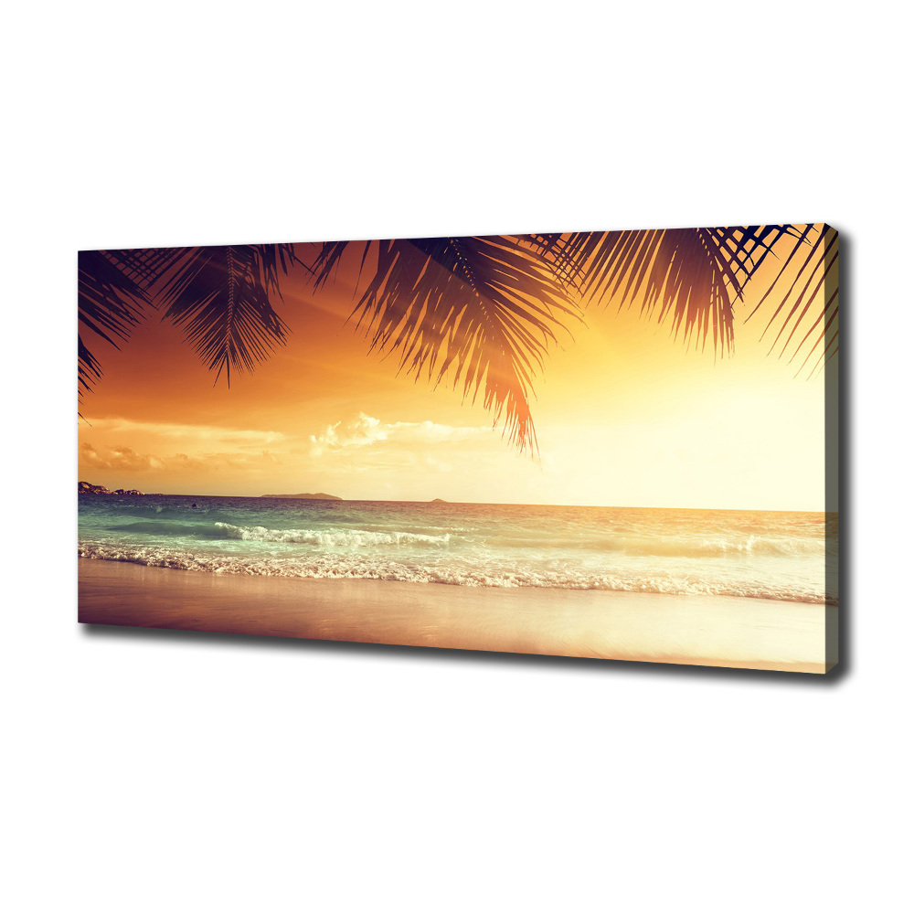 Canvas wall art Tropical beach