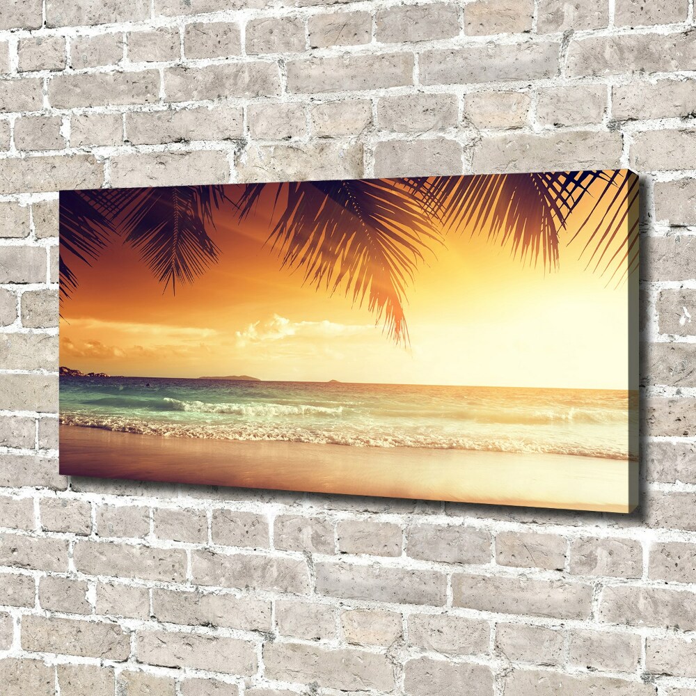 Canvas wall art Tropical beach