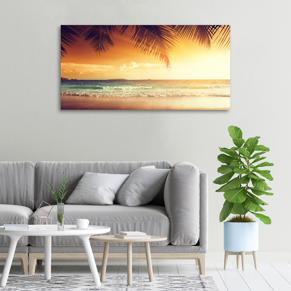 Canvas wall art Tropical beach