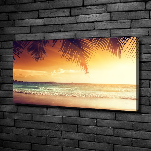 Canvas wall art Tropical beach