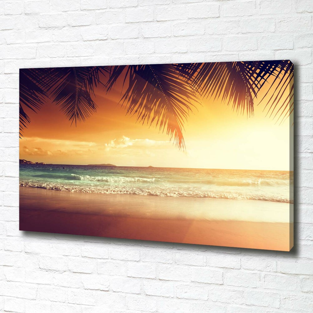 Canvas wall art Tropical beach