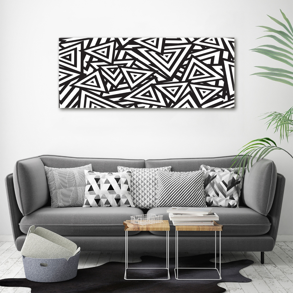 Canvas wall art Triangles