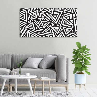 Canvas wall art Triangles