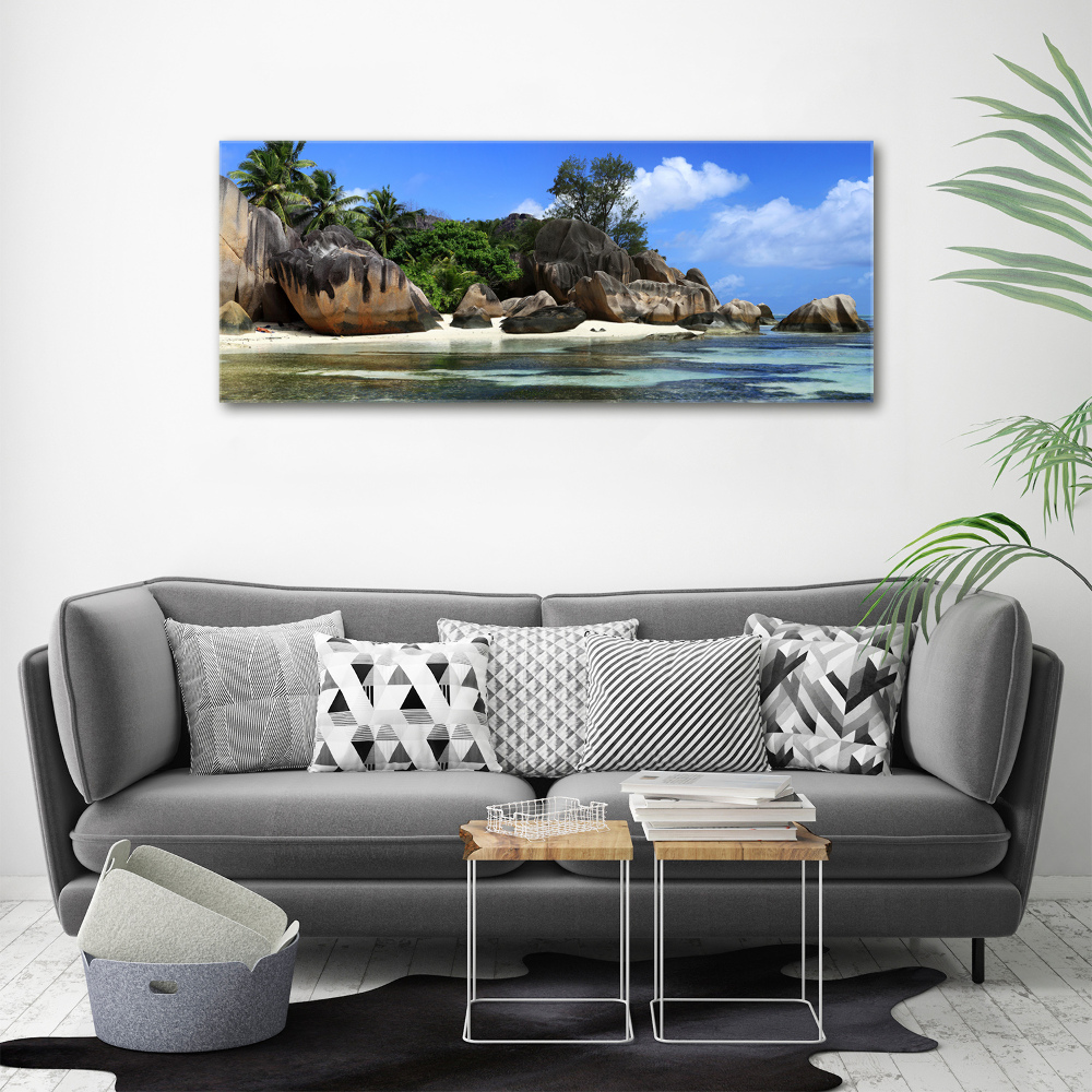 Canvas wall art Seszele panorama