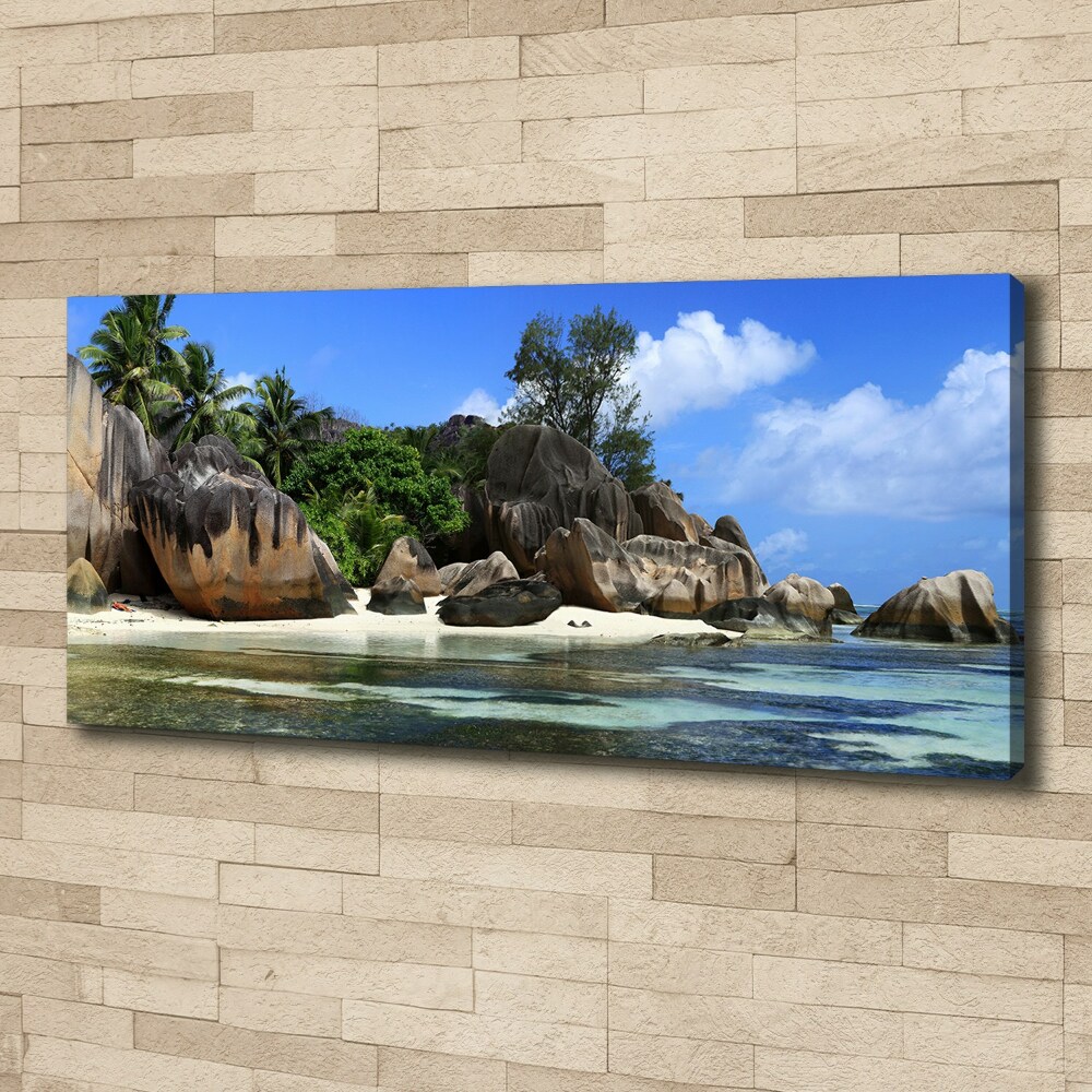 Canvas wall art Seszele panorama