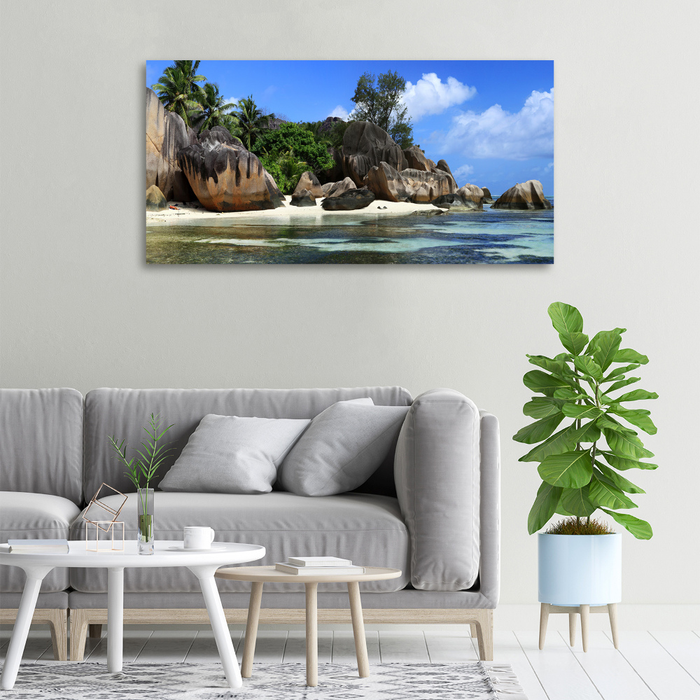 Canvas wall art Seszele panorama