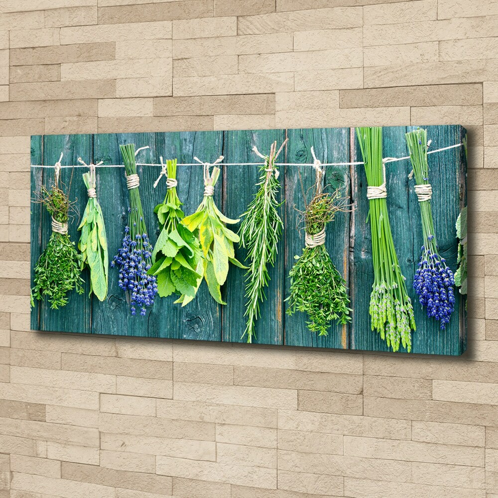 Canvas wall art Herbs on a string