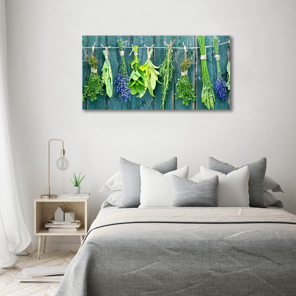 Canvas wall art Herbs on a string