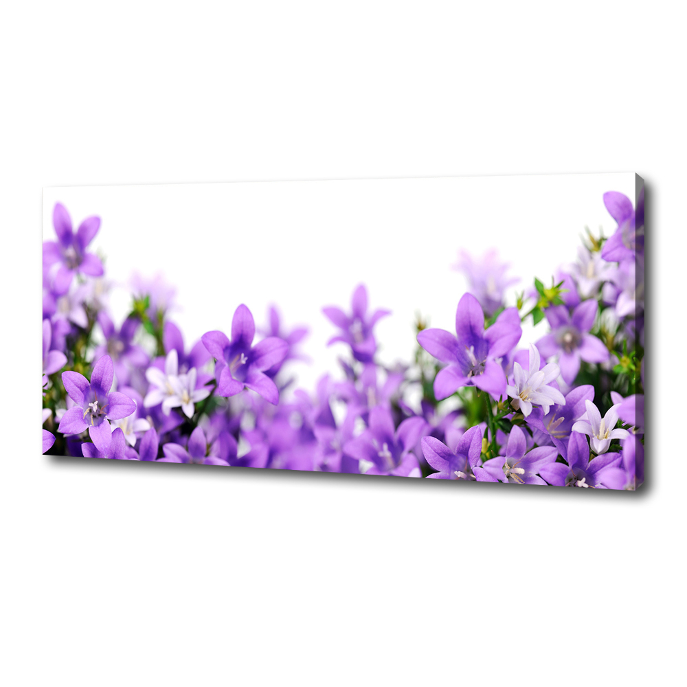 Canvas wall art Purple bells