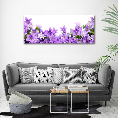 Canvas wall art Purple bells