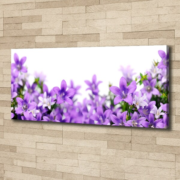 Canvas wall art Purple bells