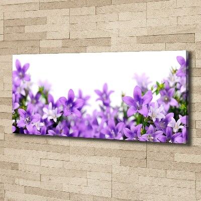 Canvas wall art Purple bells