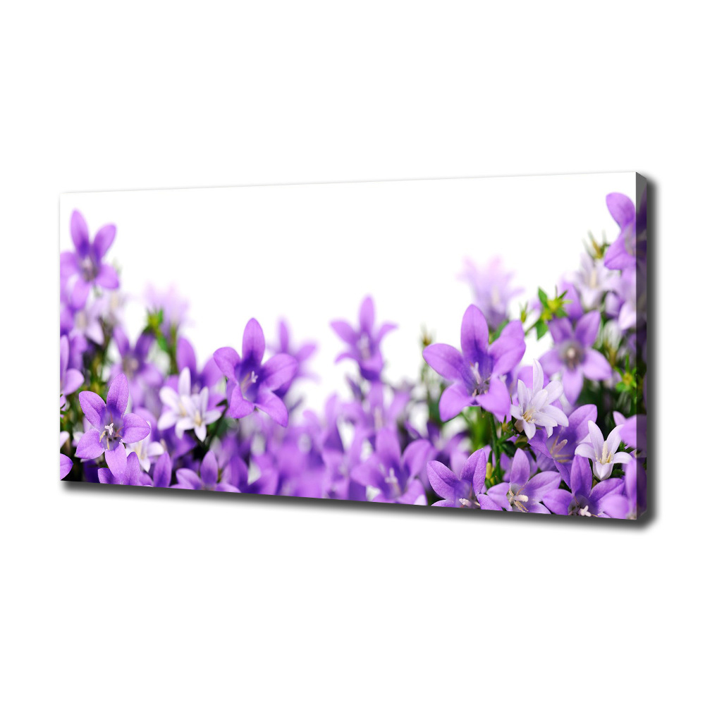 Canvas wall art Purple bells